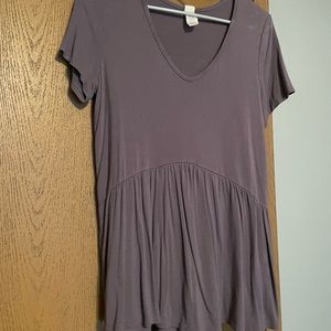 Plum peplum blouse